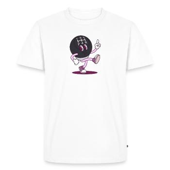 Knob Dancer Cartoon - Men's Premium Organic T-Shirt - white - Front - Nico (187cm)