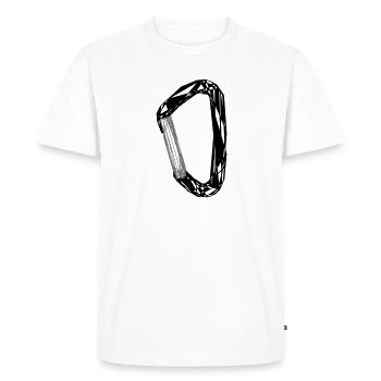 carbine - Men's Premium Organic T-Shirt - white - Front - Nico (187cm)