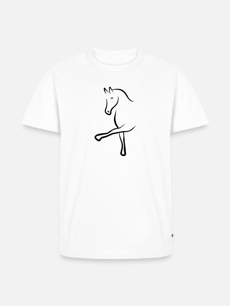 cheval - T-shirt Premium bio Homme - blanc