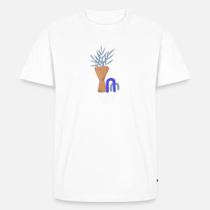 Bogen - Männer Premium Bio T-Shirt - Weiß