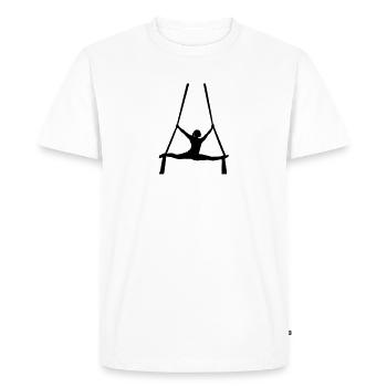 silhouette acrobate - T-shirt Premium bio Homme - blanc - Devant - Nico (187cm)