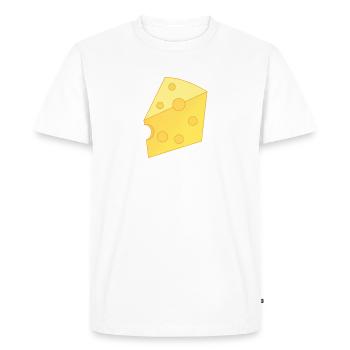 fromage - T-shirt Premium bio Homme - blanc - Devant - Nico (187cm)