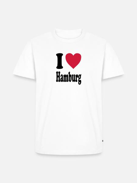 J'adore Hambourg - T-shirt Premium bio Homme - blanc