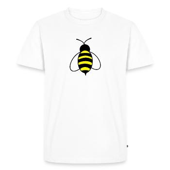 bie 161 - T-shirt Premium bio Homme - blanc - Devant - Nico (187cm)