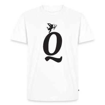 Q - T-shirt Premium bio Homme - blanc - Devant - Nico (187cm)