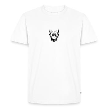 Cat est le nouveau noir - T-shirt Premium bio Homme - blanc - Devant - Nico (187cm)