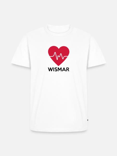 heart Wismar - Men's Premium Organic T-Shirt - white