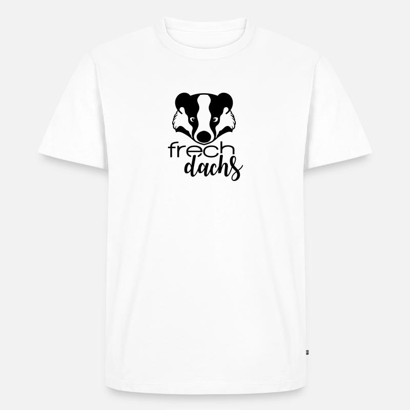 Frechdachs - Männer Premium Bio T-Shirt - Weiß