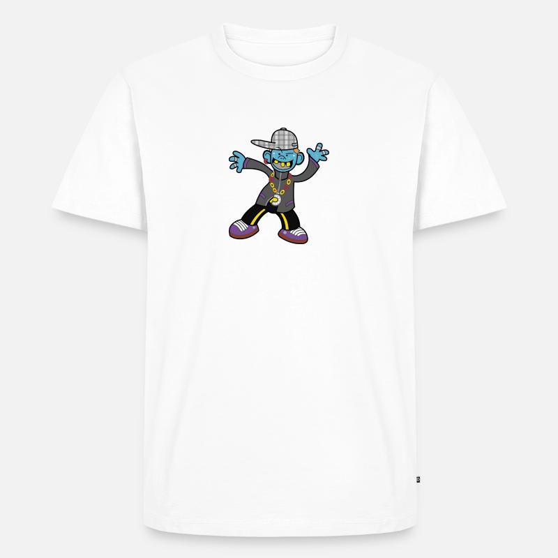 Lustiger Junge - Männer Premium Bio T-Shirt - Weiß