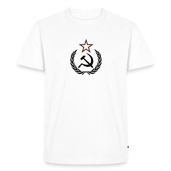 communisme - T-shirt Premium bio Homme - blanc - Devant - Nico (187cm)