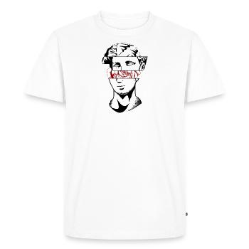 Rose Statue - T-shirt Premium bio Homme - blanc - Devant - Nico (187cm)