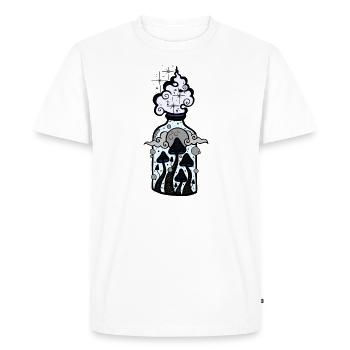 Bouteille de rêves - T-shirt Premium bio Homme - blanc - Devant - Nico (187cm)