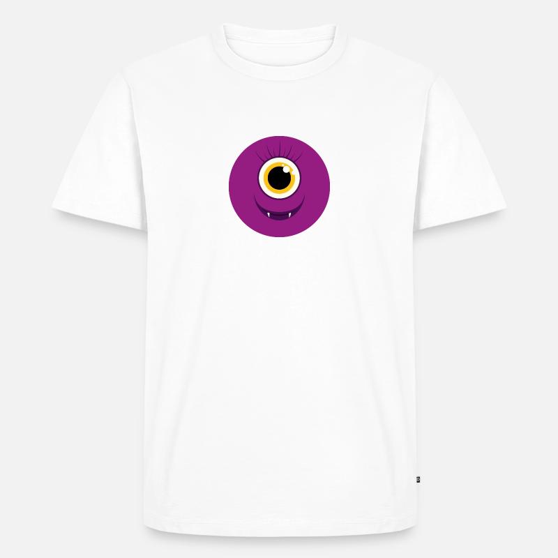 Monster / Alien Mama - Männer Premium Bio T-Shirt - Weiß
