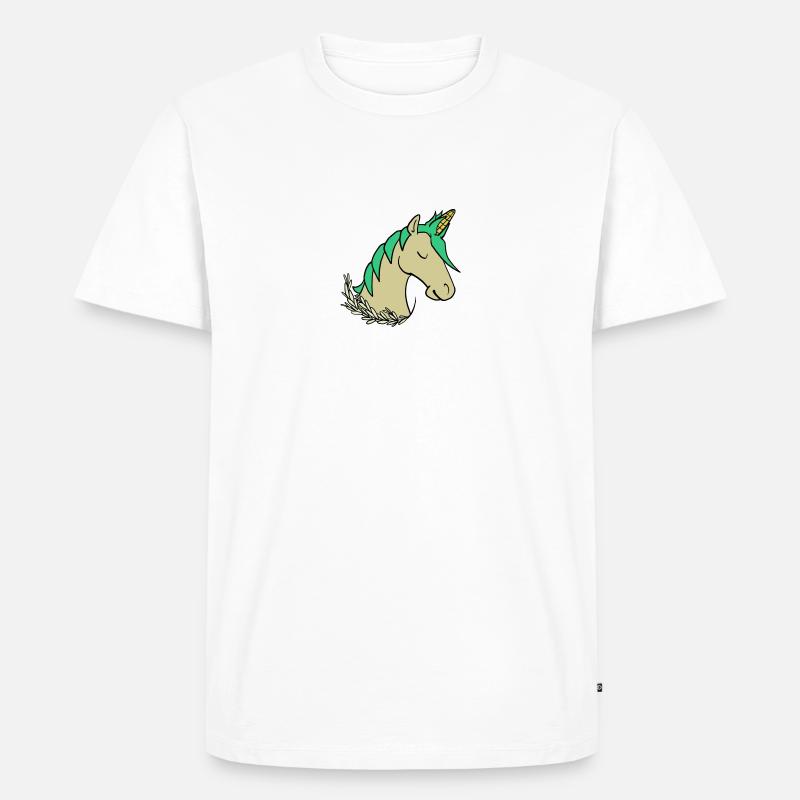 Uni-Corn - T-shirt Premium bio Homme - blanc