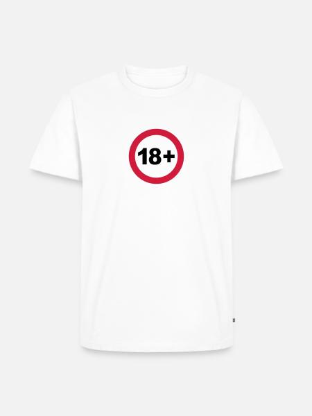 18th / 18th birthday. / 18+ - Men's Premium Organic T-Shirt - white