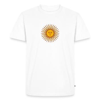 Shining sun - Men's Premium Organic T-Shirt - white - Front - Nico (187cm)