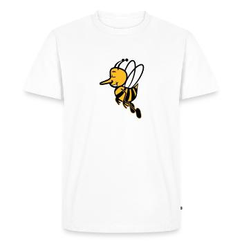 Bee fly sweet - Men's Premium Organic T-Shirt - white - Front - Nico (187cm)