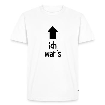I was - I'm to blame - guilty - Men's Premium Organic T-Shirt - white - Front - Nico (187cm)