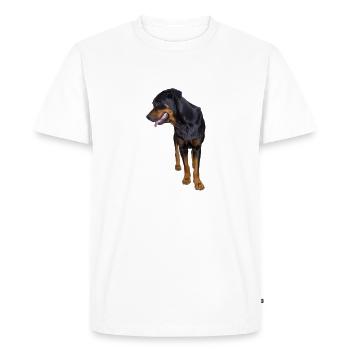 rottweiller - T-shirt Premium bio Homme - blanc - Devant - Nico (187cm)