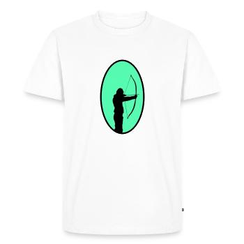 archer - T-shirt Premium bio Homme - blanc - Devant - Nico (187cm)