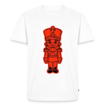Icône de Noël Casse-Noisette - T-shirt Premium bio Homme - blanc - Devant - Nico (187cm)