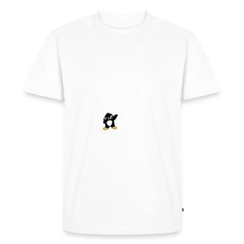 I'm Not Short I'm Penguin Size Dabbing Dab Dance - Men's Premium Organic T-Shirt - white - Front - Nico (187cm)
