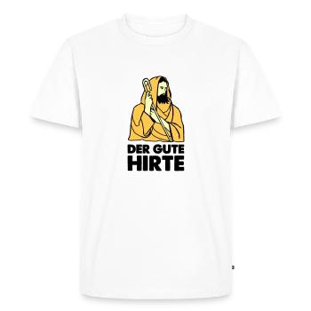 Jesus Shepherd - Men's Premium Organic T-Shirt - white - Front - Nico (187cm)