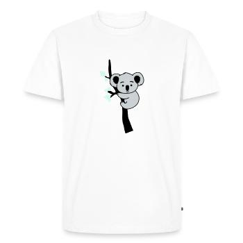 Koala Bear Comic Tree - Men's Premium Organic T-Shirt - white - Front - Nico (187cm)