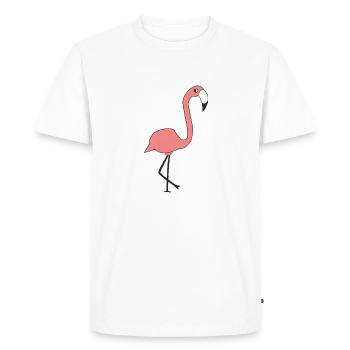 Flamant - T-shirt Premium bio Homme - blanc - Devant - Nico (187cm)