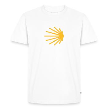 pétoncle IIa - T-shirt Premium bio Homme - blanc - Devant - Nico (187cm)