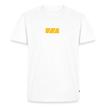 I Am Fully Charged! - Men's Premium Organic T-Shirt - white - Front - Nico (187cm)