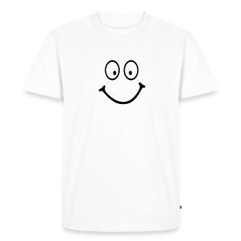smiley - T-shirt Premium bio Homme - blanc - Devant - Nico (187cm)