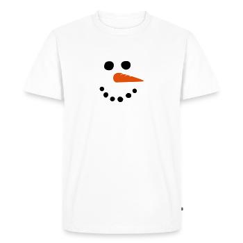 Bonhomme de neige - T-shirt Premium bio Homme - blanc - Devant - Nico (187cm)