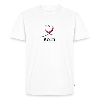 J'aime Cologne! - T-shirt Premium bio Homme - blanc - Devant - Nico (187cm)