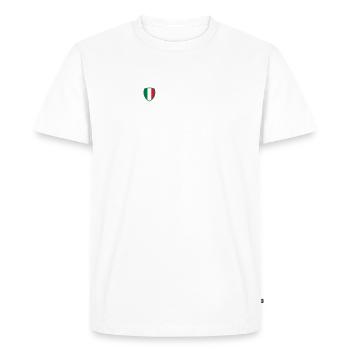 Drapeau national d'Italie - T-shirt Premium bio Homme - blanc - Devant - Nico (187cm)