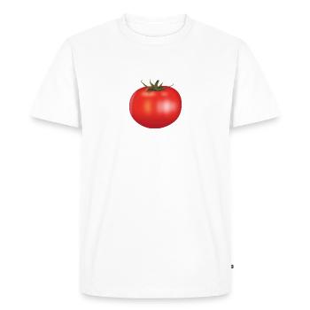 tomate - T-shirt Premium bio Homme - blanc - Devant - Nico (187cm)