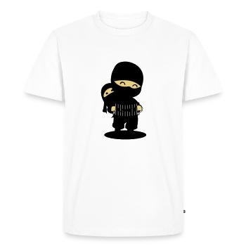 Ninja Japonais Cool - T-shirt Premium bio Homme - blanc - Devant - Nico (187cm)