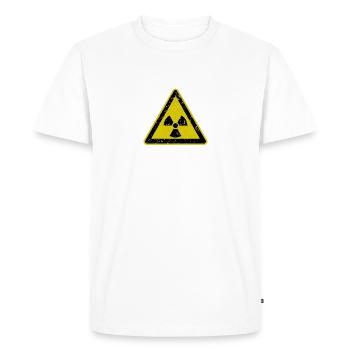 radioactivity - Men's Premium Organic T-Shirt - white - Front - Nico (187cm)