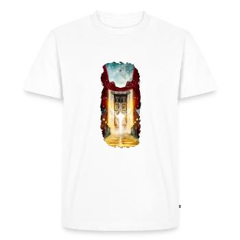 La Clé de Jésus - T-shirt Premium bio Homme - blanc - Devant - Nico (187cm)