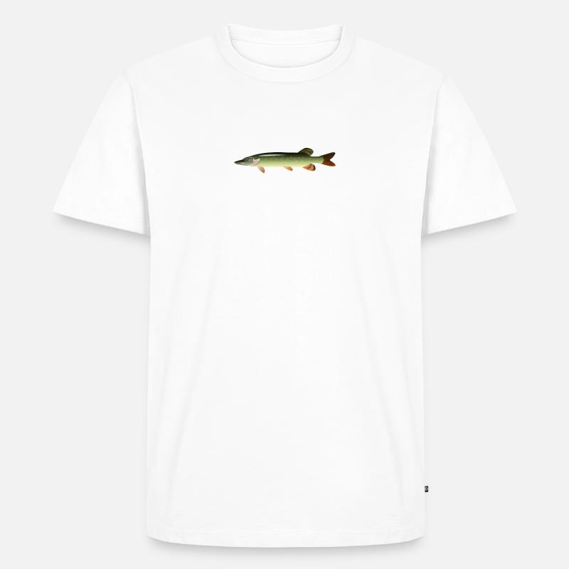 fish15 - Männer Premium Bio T-Shirt - Weiß