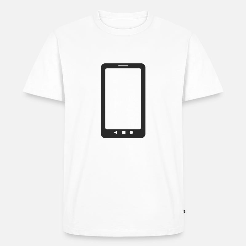Handy! Geschenkidee Geschenk - Männer Premium Bio T-Shirt - Weiß