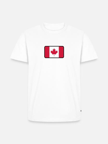 National Flag Of Canada - Men's Premium Organic T-Shirt - white