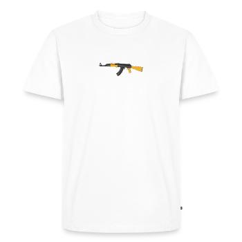 AK-47 - T-shirt Premium bio Homme - blanc - Devant - Nico (187cm)