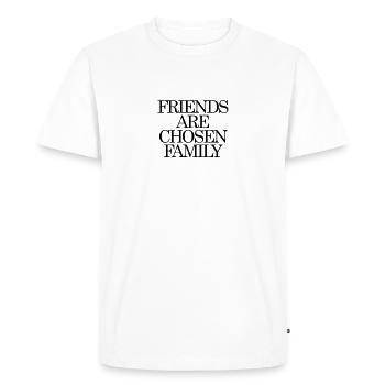 Amis sont choisis Famille - T-shirt Premium bio Homme - blanc - Devant - Nico (187cm)