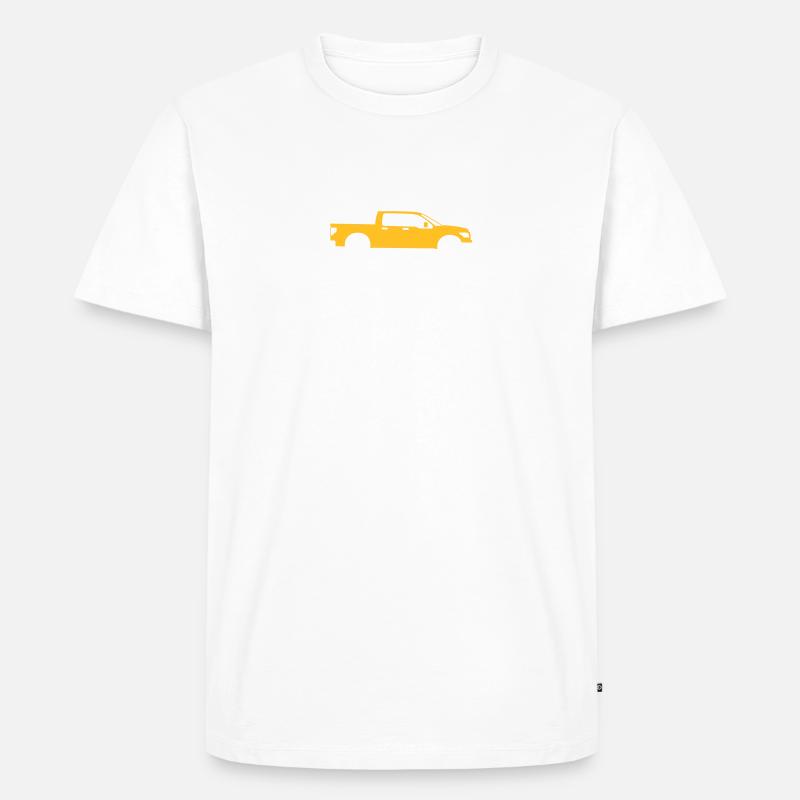 Pick-up - Männer Premium Bio T-Shirt - Weiß