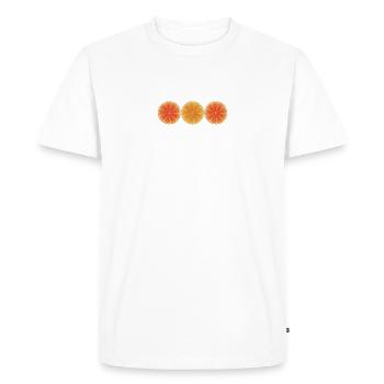 orange - T-shirt Premium bio Homme - blanc - Devant - Nico (187cm)