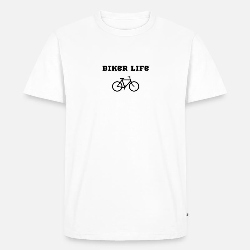 Biking - Männer Premium Bio T-Shirt - Weiß