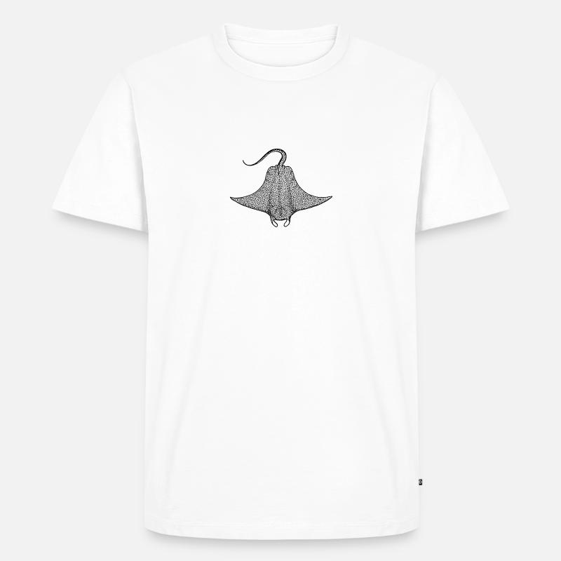 Teufelsrochen - Männer Premium Bio T-Shirt - Weiß