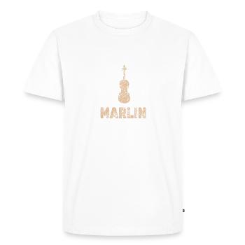 Marlin à l’alto - T-shirt Premium bio Homme - blanc - Devant - Nico (187cm)