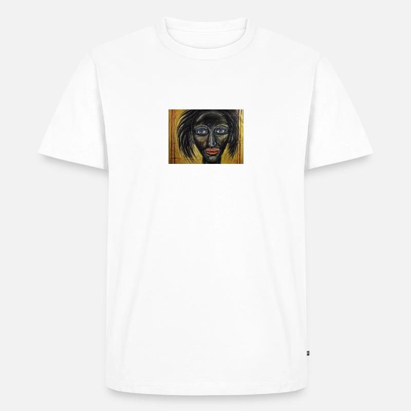 Wunderschöne Frau - Männer Premium Bio T-Shirt - Weiß